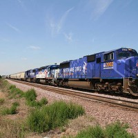 UP 2002 UP 3300 UP 2001 at Elburn, IL