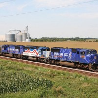 UP 2002 UP 3300 UP 2001 at Elburn, IL