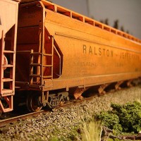 Penn Central Passing Ralston-Jefferson  covered hopper 55184