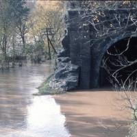 Point of Rocks tunnel during the flood of Nov 1985