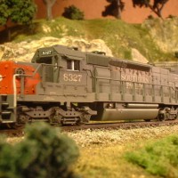 My kitbashed  SD40T-2   from a Kato 40-2