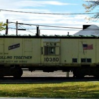 C&NW 10380 at Lusk, WY