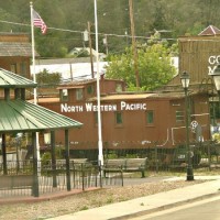 Northwestern Pacific caboose at Colfax, CA