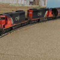 right yard entrance, mixed freight