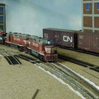 left yard entrance, mixed freight