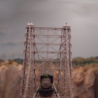 Loco on bridge