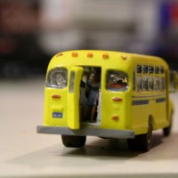 N scale school bus