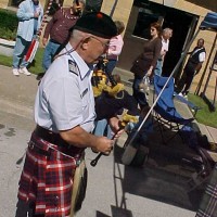 Random Bagpiper in New Bern