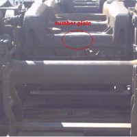 number plate on truck 13