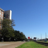 Train arriving in Sugar Land