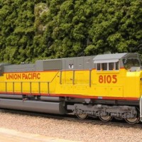 Roster shot of UP 8105. A Kato EMD SD90/43MAC.