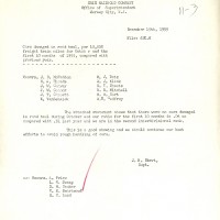 Erie Letter 1955; Car Damage
