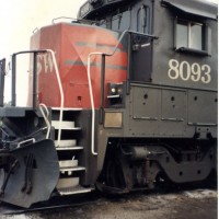 SSW8093 B40-8 in Delores Yard
