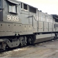 SSW8093 B40-8 in Delores Yard