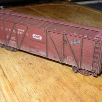 weathering powder on roofs and trucks
