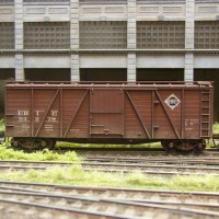 newly weathered boxcars