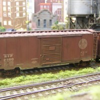 recently weathered freight cars