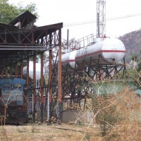 Diesel storage tanks at oaxaca