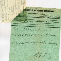 Accompanying train order Jan 17, 1973.  Ex B