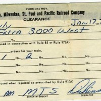 Accompanying train order Jan 17, 1973.  Ex C