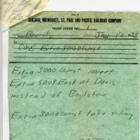 Accompanying train order Jan 17, 1973.  Ex D
