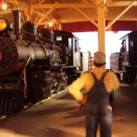 DAV&P G scale scratch built Roundhouse
