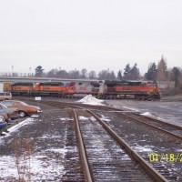 EB BNSF freight leaving Vancouver yard