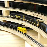 2 SD45's have 25 coal loads well under control in the helix