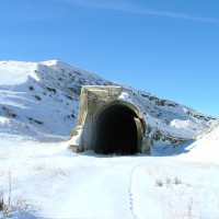 Amphitheatre Tunnel 4, with lots of snow