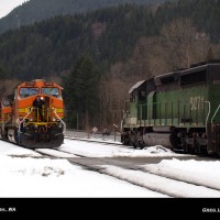 BNSF Meet at Skykomish, WA