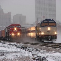 Switching on a Snowy Day in Milwaukee, WI