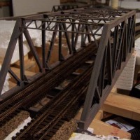 Painted bridge rail