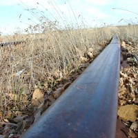 Abandoned former MILW tracks, east of Great Falls