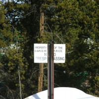 No Trespassing! Winter Park, CO