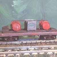 CAST METAL FLATDECK FUEL CAR FROM RLW