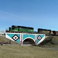 East Glacier and grain empties