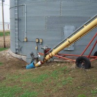 Grain Bins planted in ground