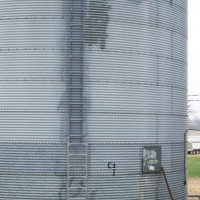 Grain Bins planted in ground