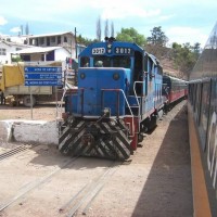 Meeting the northbound second class train