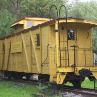 Outside braced caboose