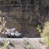 UP Truck in Glenwood Canyon
