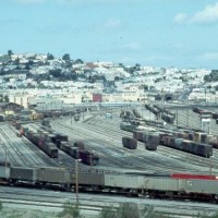 Bayshore Rail Yard, 1977, San Francisco & Brisbane, CA