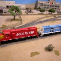 Raul Ameca's Rock Island Diesels on the Belmont Shores Club Layout