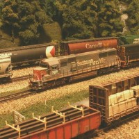 SD50 & SD40T-2 in the yard at Jillian_BNSF_Ella Taylor Sub