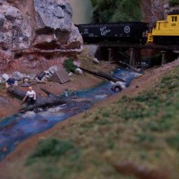110 on Gaskins Creek Trestle