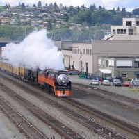 Excursion Steam Train, Southbound at Seattle