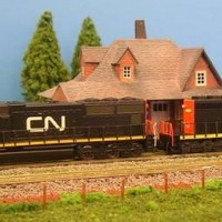 CN power SD75I (Athearn) and SD40-2(KATO)