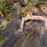 Ratio footbridge on my UK OO scale layout