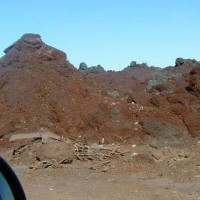 Keystone turnings and borings piles in the materials yard