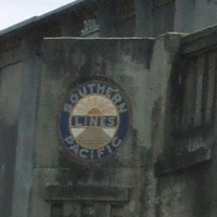 Southern Pacific Logo on Girder Trestle